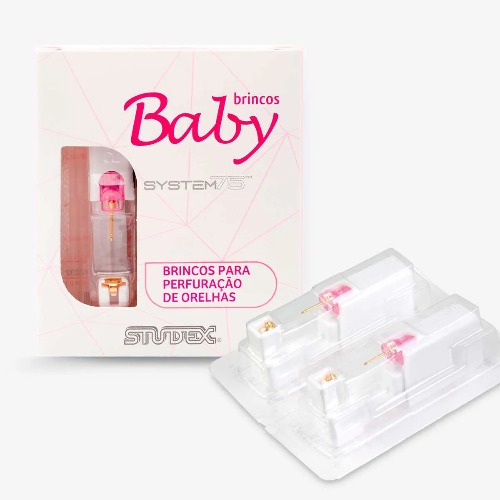 Brinco Studex Baby Daisy Cristal