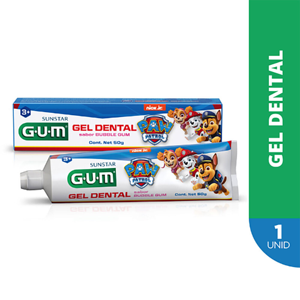 Creme Dental Infantil Gum Patrulha Canina Tutti-Frutti 50g