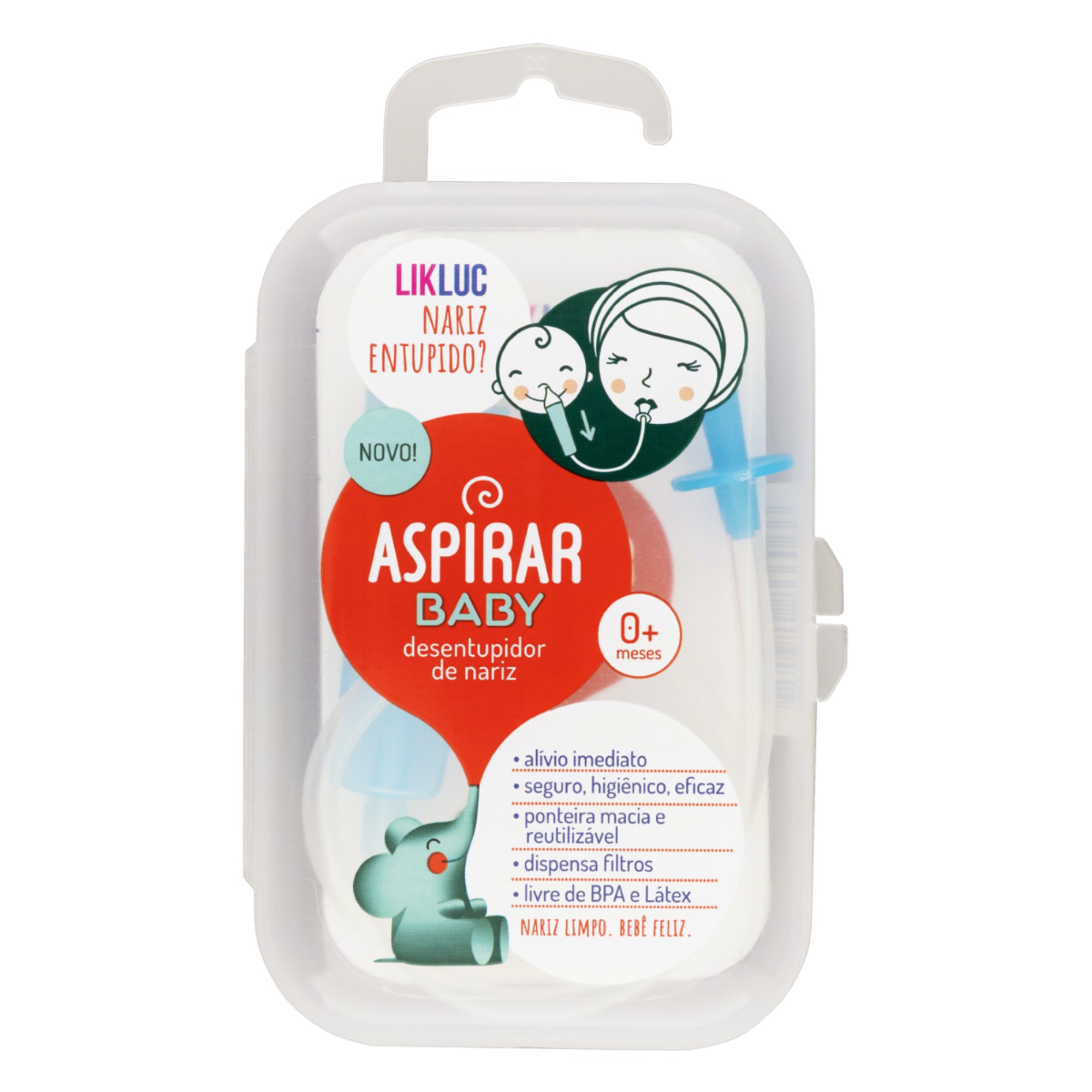 Aspirador Nasal Likluc Aspira Baby + Estojo