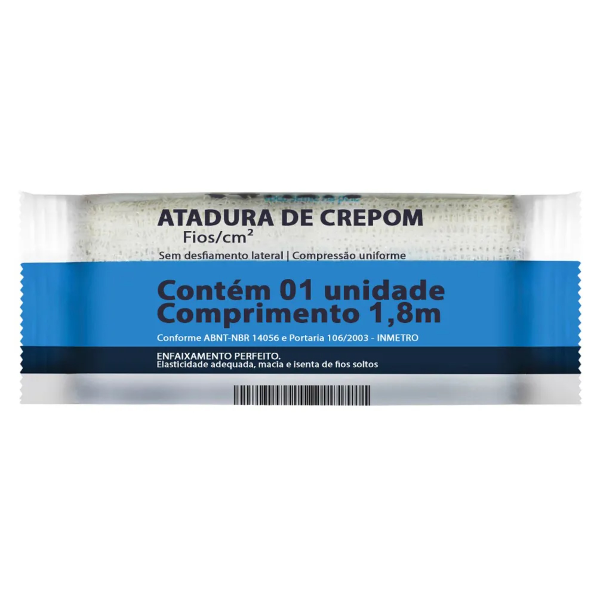 Atadura de Crepe 13 fios Neve 12cm x 1,8m