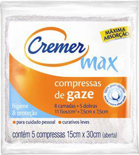 Compressa Gaze 5Un Cremer Max 11Fios