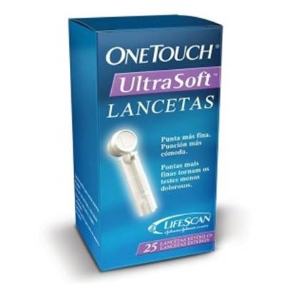 One Touch Ultra Soft Lancetas 25 Unidades 