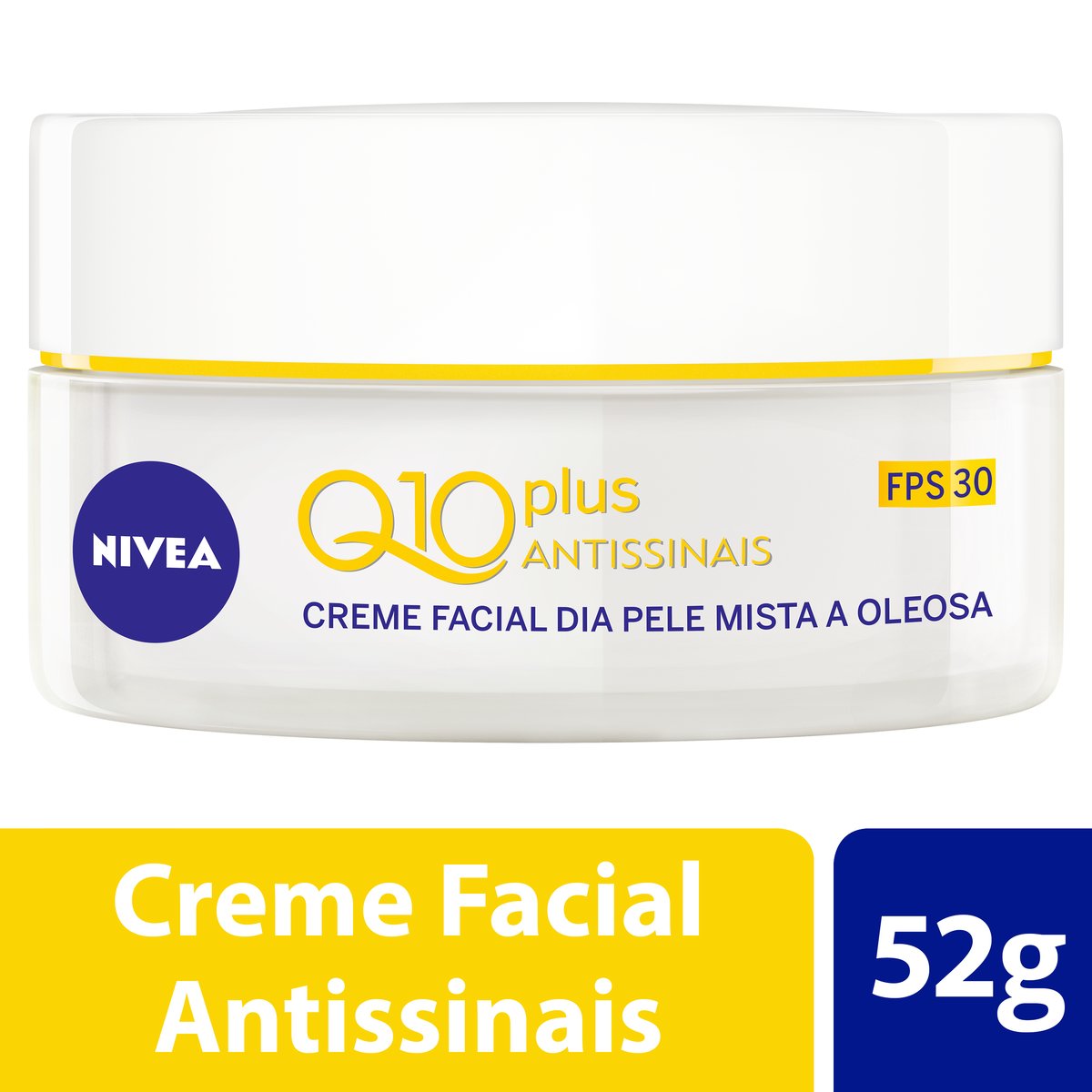 Creme Facial Dia Nivea Q10 Plus Antissinais Pele Mista A Oleosa Fps30 52g