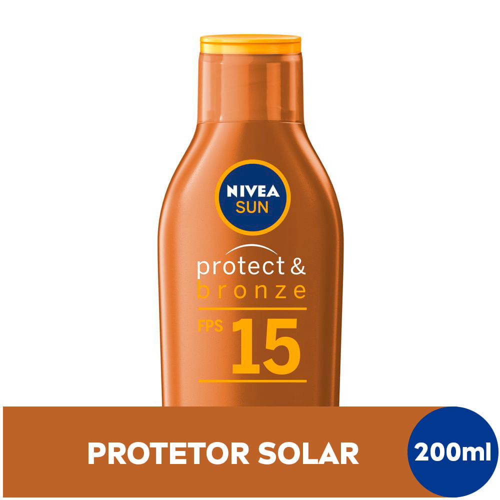Protetor Solar Nivea Sun Protect & Bronze FPS15 200ml