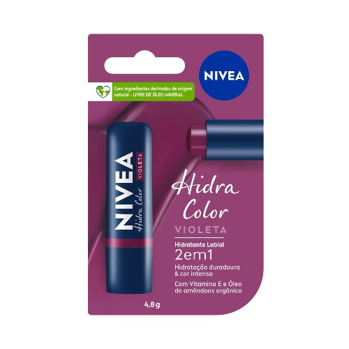 Protetor Labial Nivea Hidra Color 4,8G Violeta