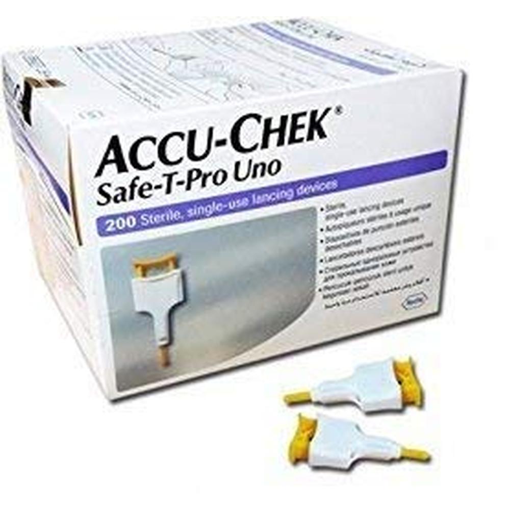 Accu-Chek Active Safe - T Pro Uno 200 Lancetas