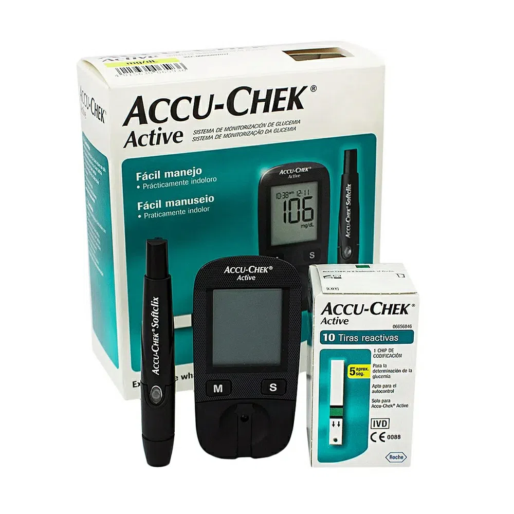 Kit Medidor de Glicose Accu-Chek Active Roche