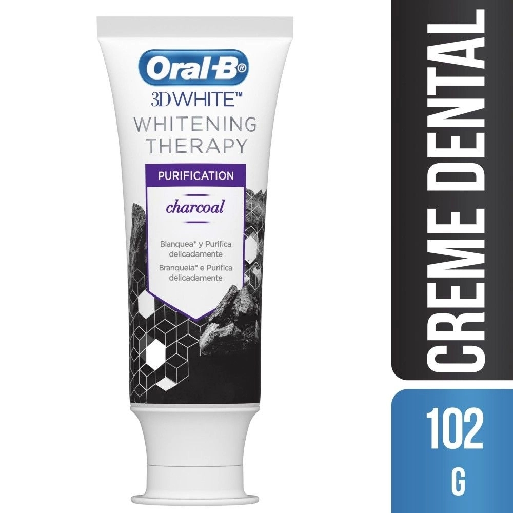 Creme Dental Oral B 3D White Therapy Charcoal 102g