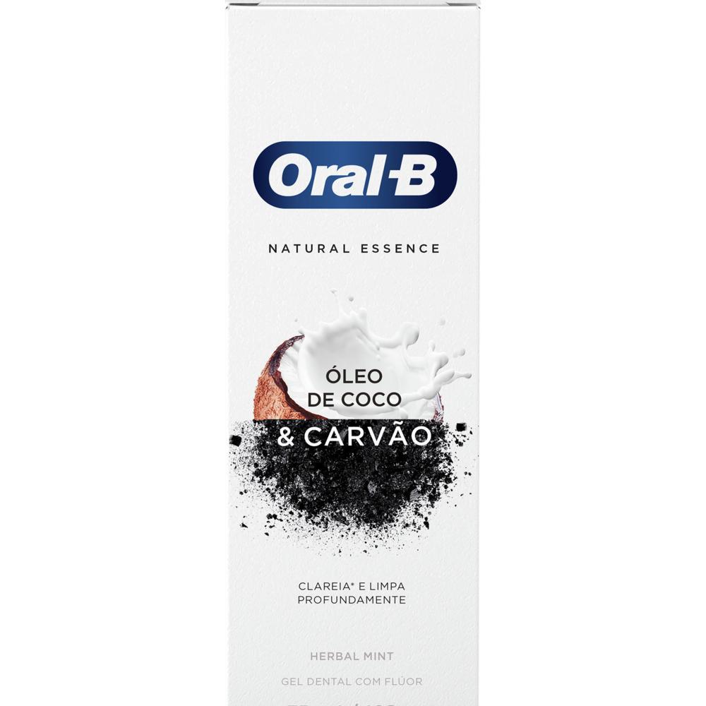 Creme Dental Oral B Natural Essence 102g Carvão + Coco