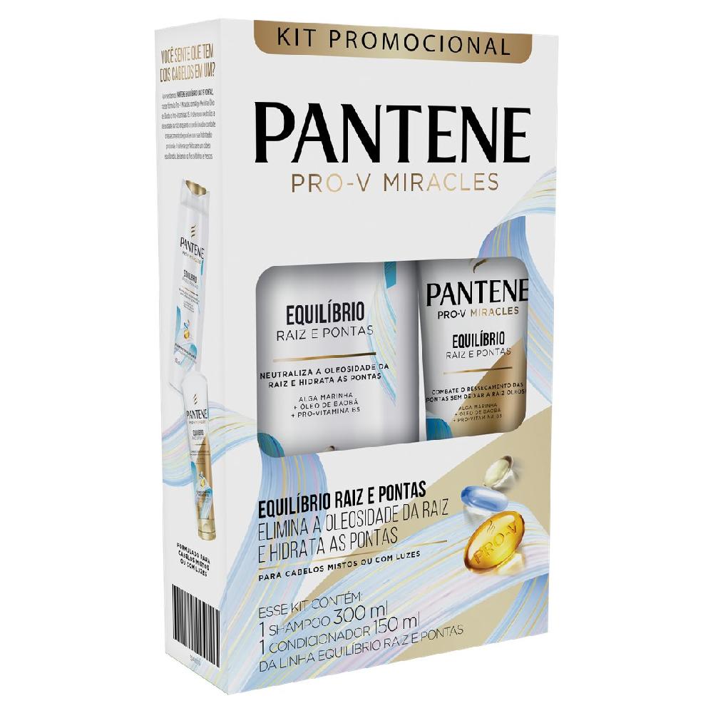 Kit Shampoo+Condicionador Pantene 350/175Ml Liso