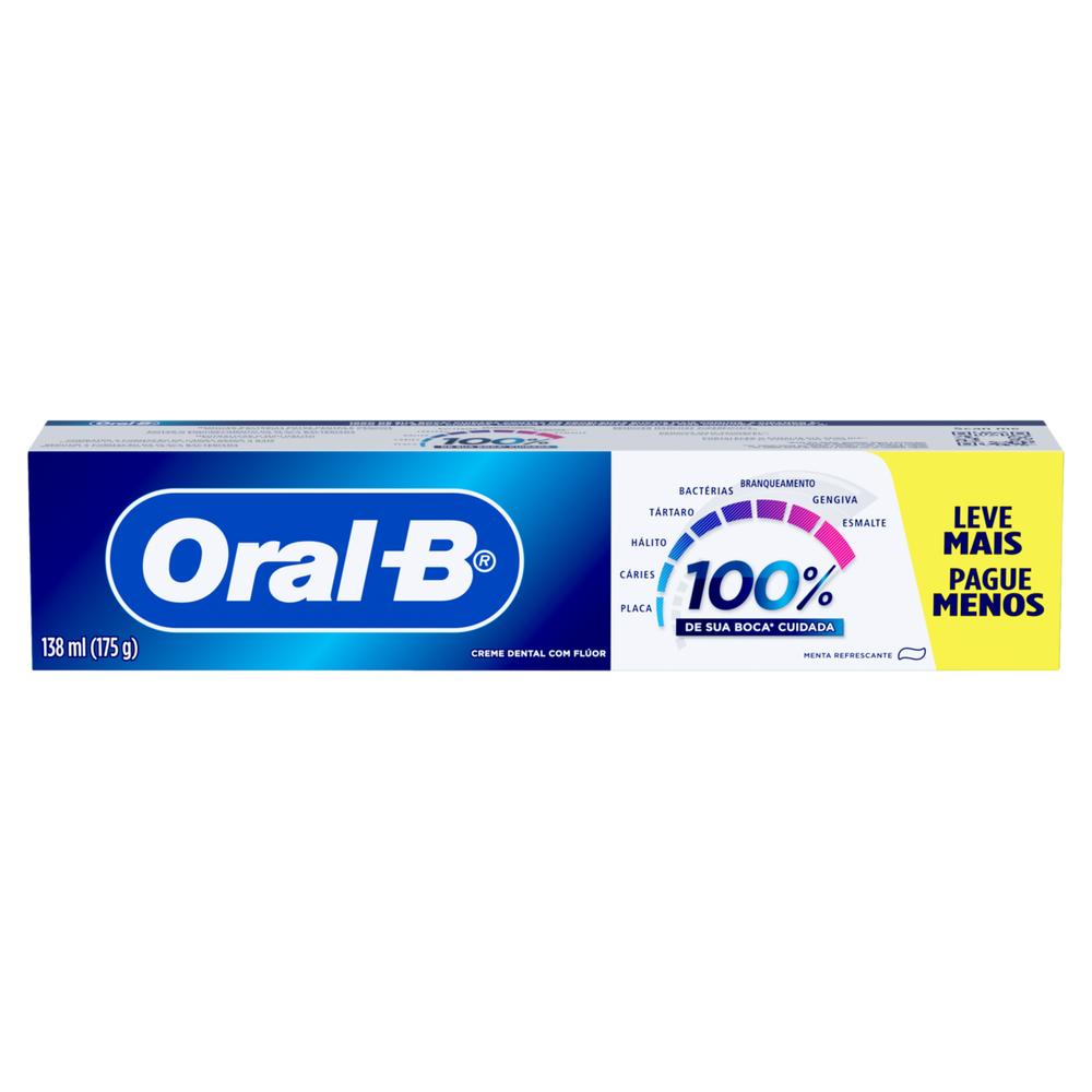 Creme Dental Oral B 100% 175g