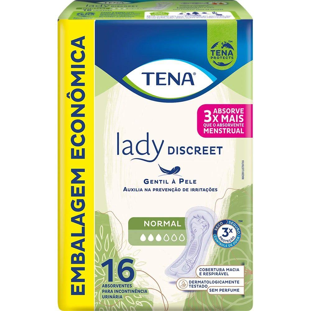 Absorvente Tena Lady Discreet Normal 16 Unidades