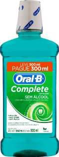 Enxaguante Bucal Oral B Leve 500ml  Pague 300ml Hortelã