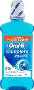 Enxaguante Bucal Oral B Leve 500ml  Pague 300ml Menta