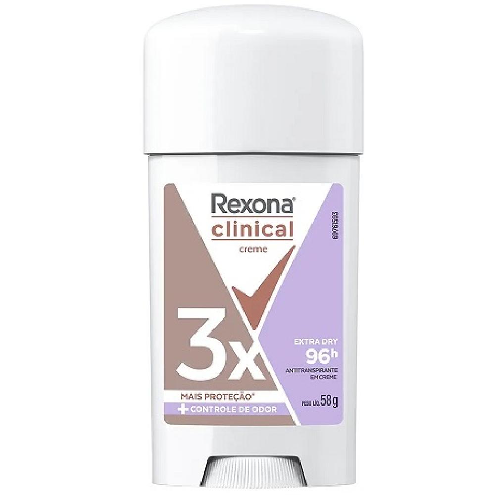 Desodorante Rexona Clinical Creme 58G Extra Dry Feminino