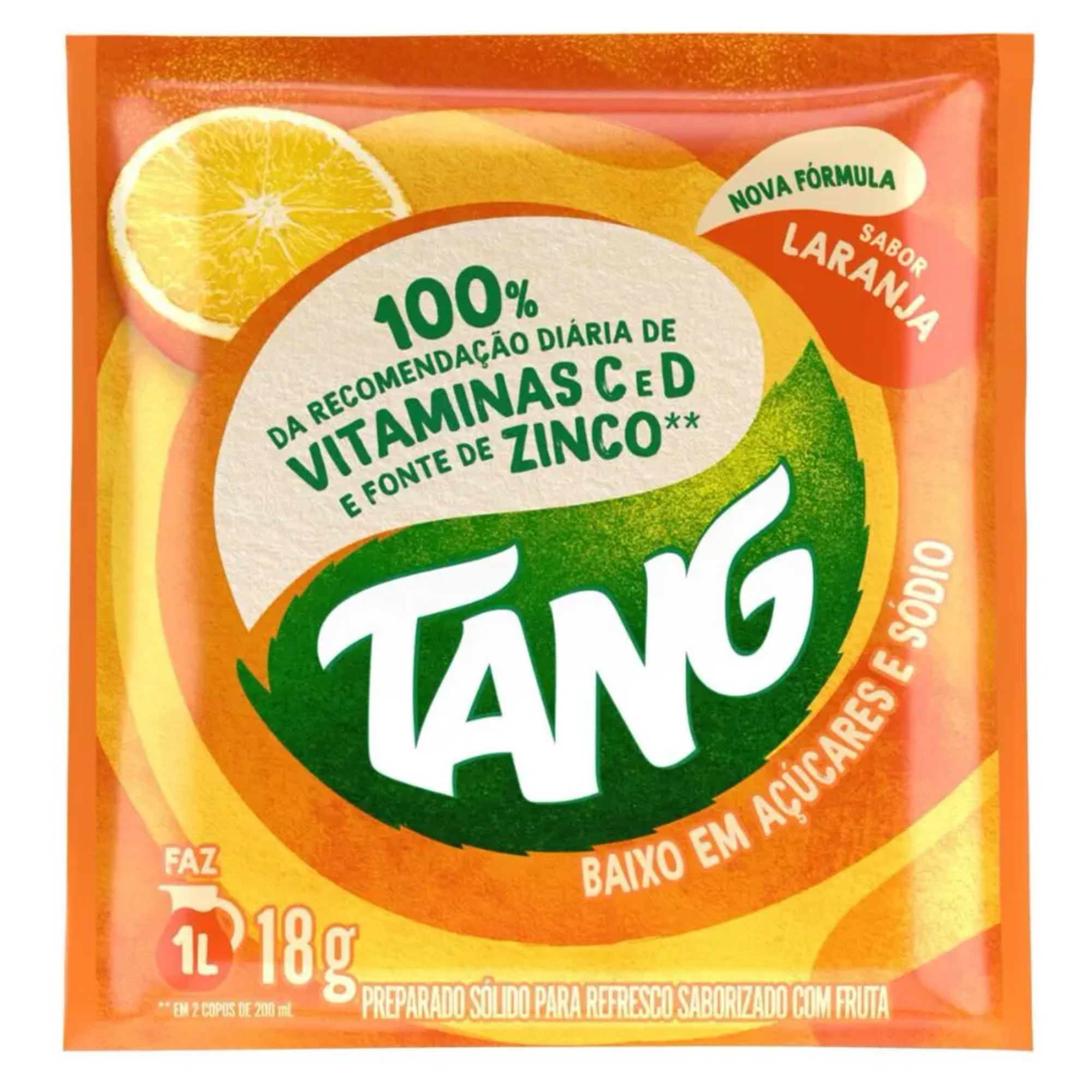 Refresco em Pó Tang Laranja 18g