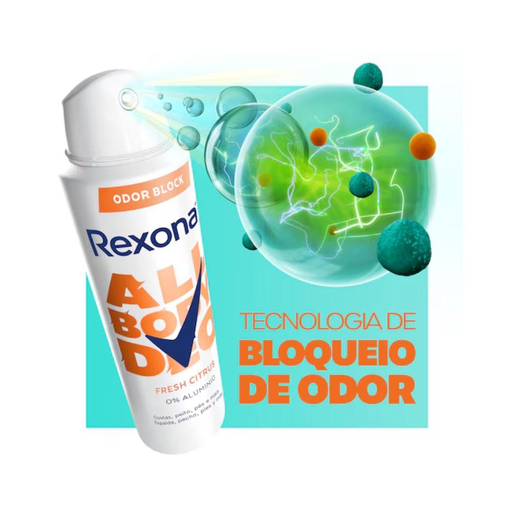 Desodorante Corporal Rexona Aerosol 150Ml All Body Deo Fresh Citrus