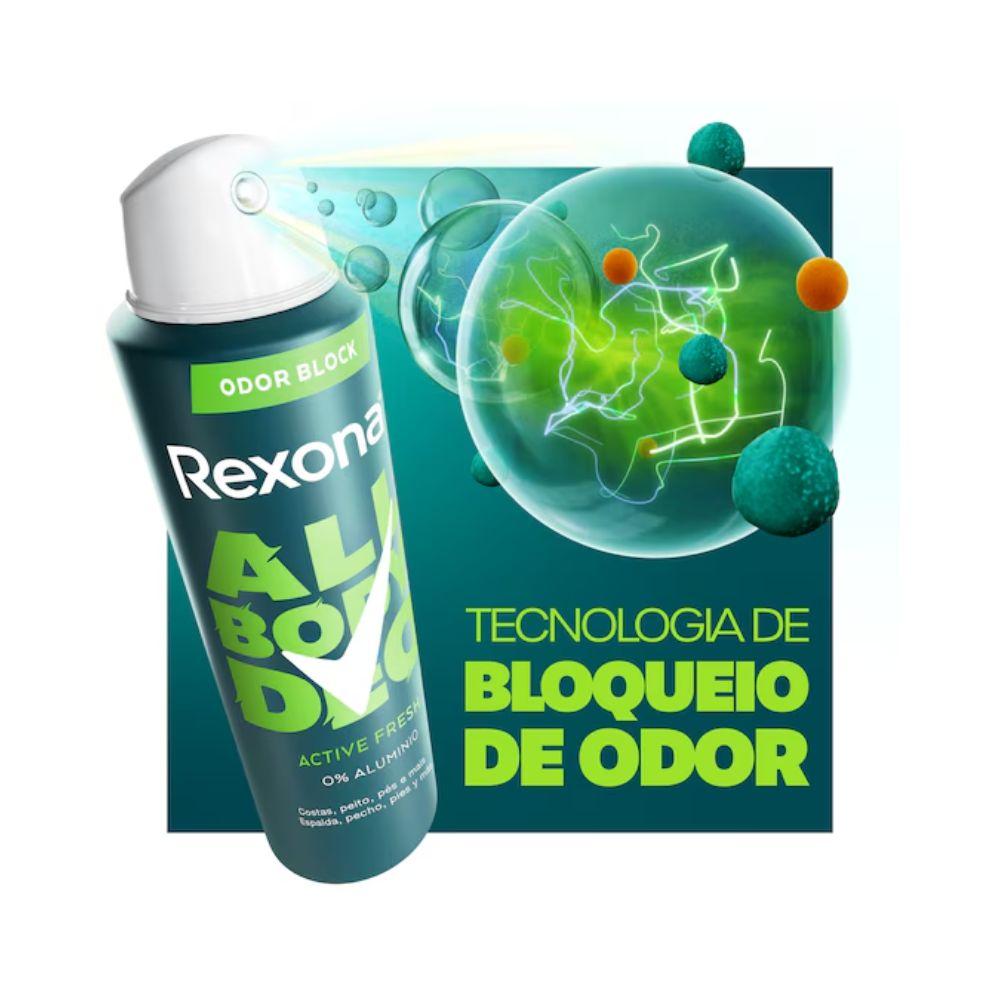 Desodorante Corporal Rexona Aerosol 150Ml All Body Deo Men Active Fresh