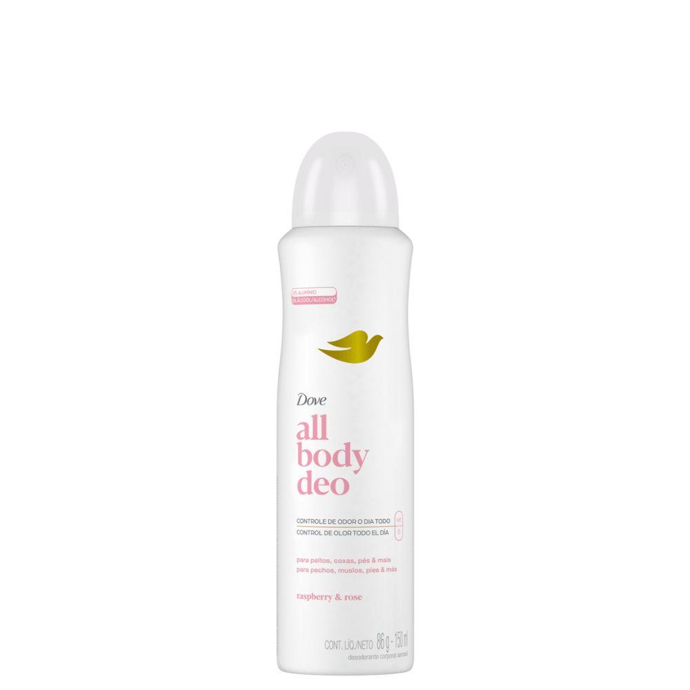 Desodorante Corporal Aerosol Dove All Body Deo 150Ml Raspberry E Rose