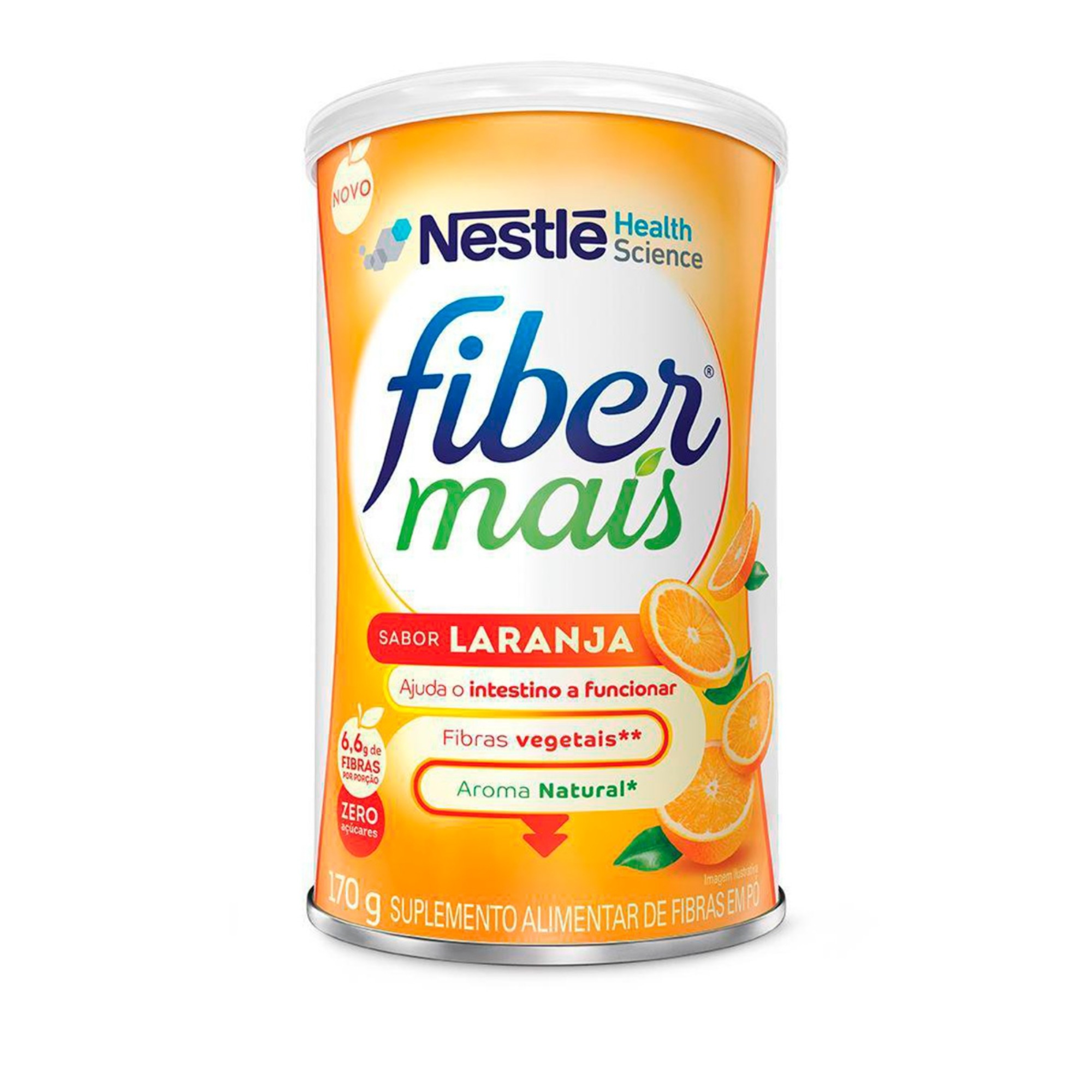 Fiber Mais Regulador Intestinal 170g Laranja