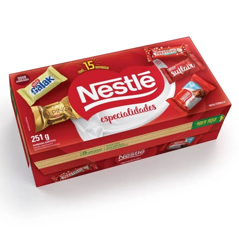 Caixa De Bombom Nestle 251g Especialidades