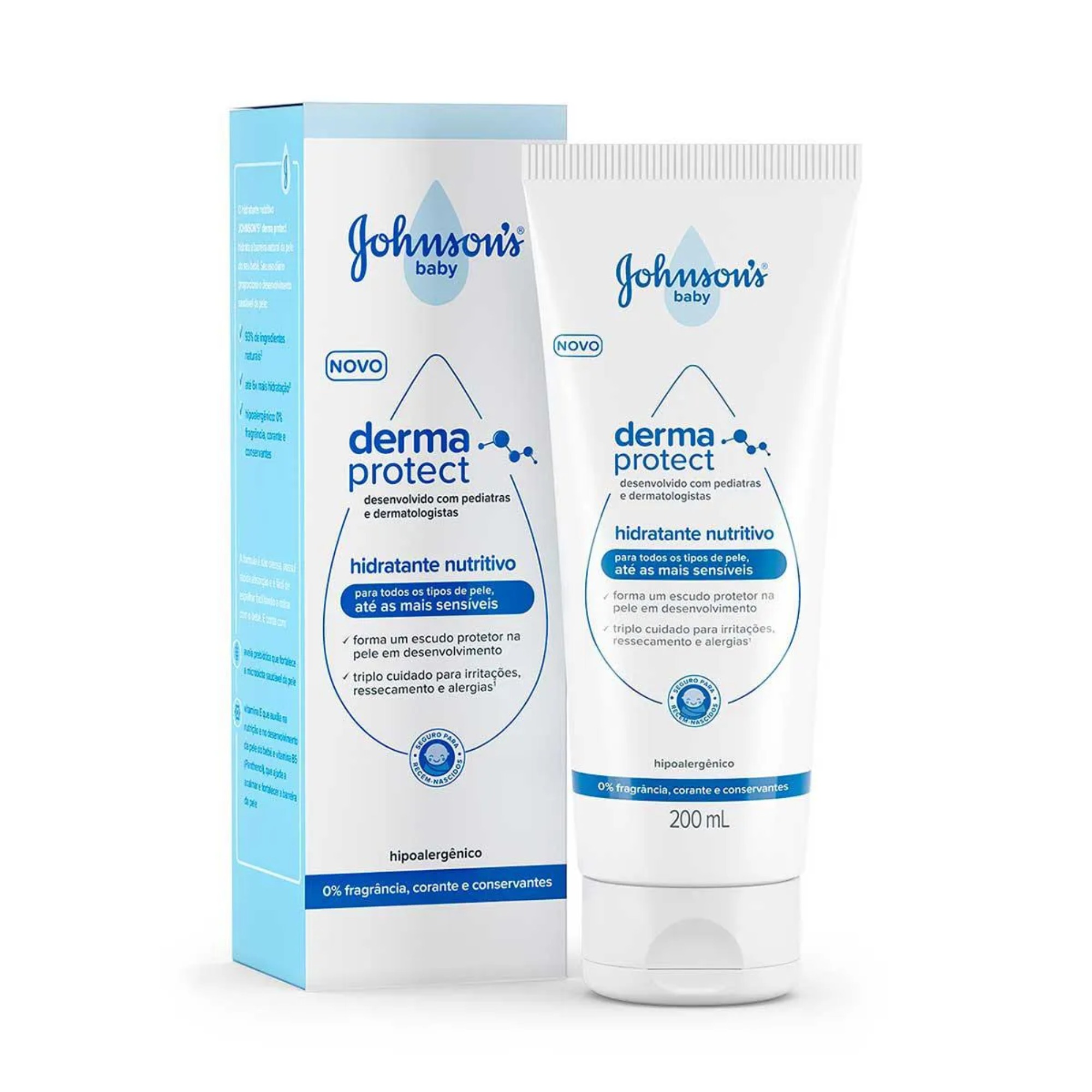 Loção Hidratante Johnson & Johnson 200ml Derma Protect Hidratante Nutritivo