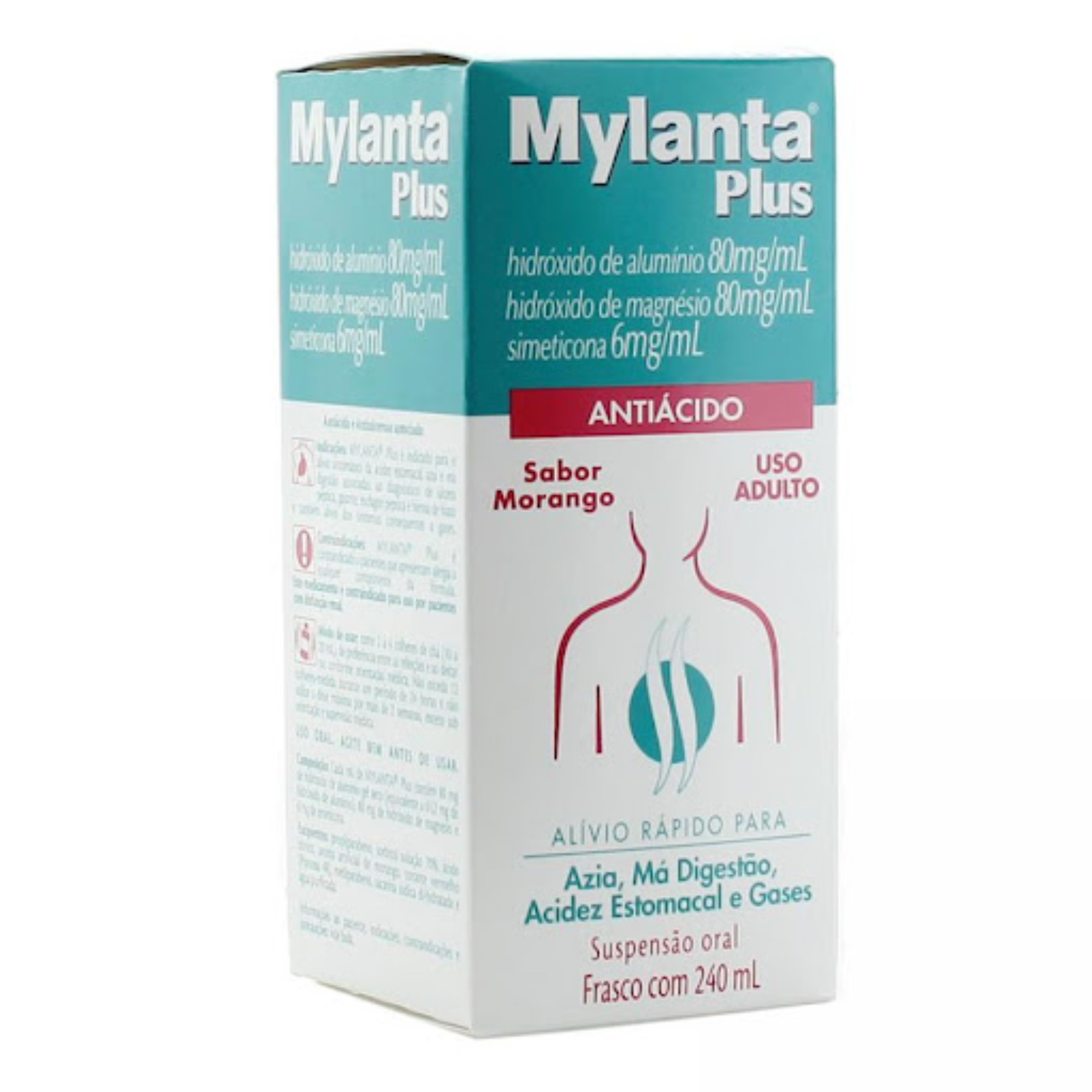 Mylanta Plus Morango 240ml