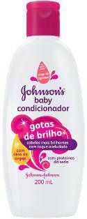 Condicionador Infantil J&J 200ml Baby Gotas De Brilho