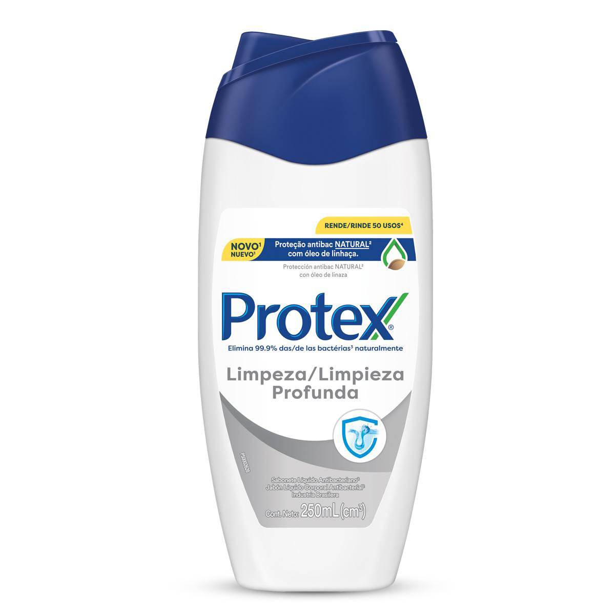 Sabonete Líquido Antibacteriano Para O Corpo Protex Limpeza Profunda 250ml