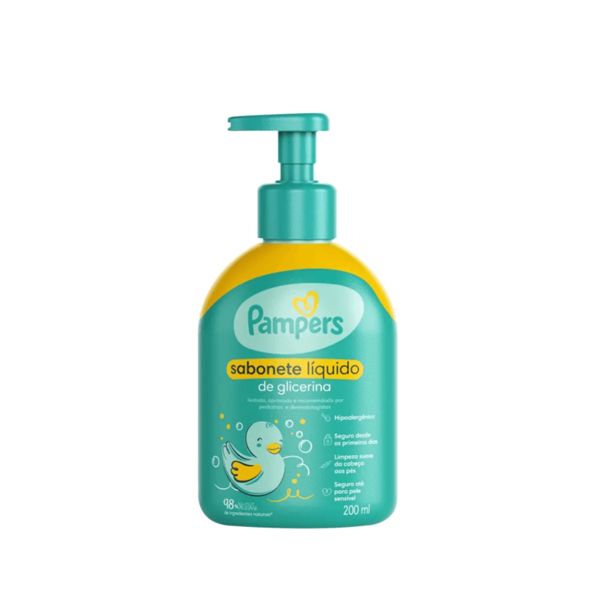 Sabonete Líquido Infantil Pampers 200ml Glicerina