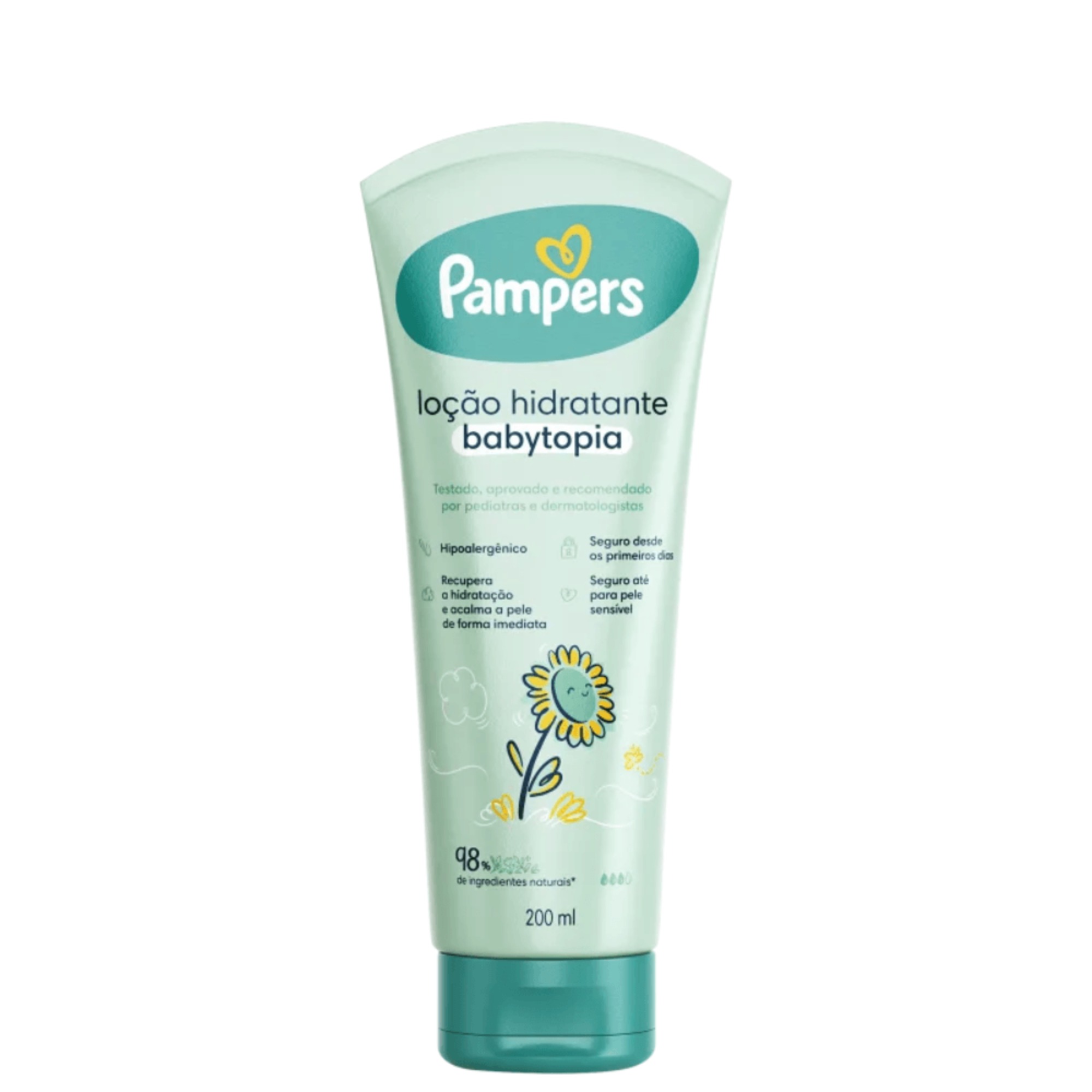 Loção Hidratante Infantil Pampers 200ml Babytopia Girassol