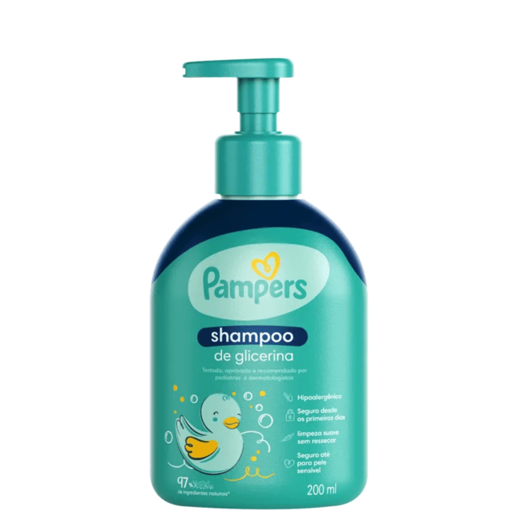 Shampoo Infantil Pampers 200ml Glicerina