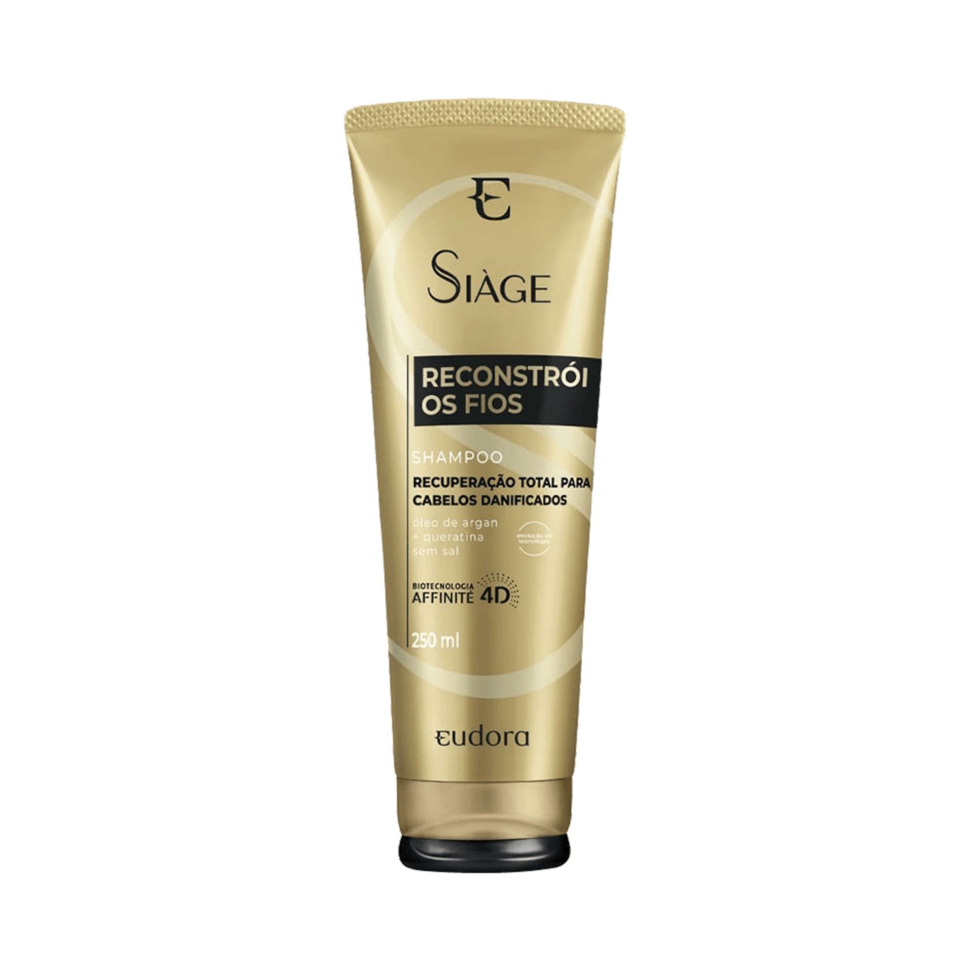 Shampoo Eudora Siage Reconstrói Os Fios 250ml