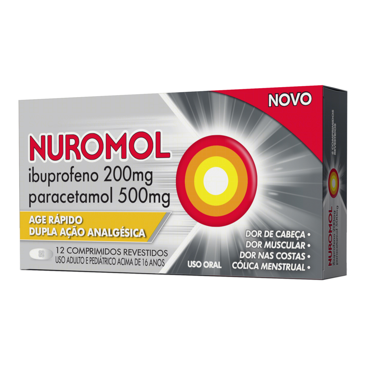 Nuromol Com 12 Comprimidos
