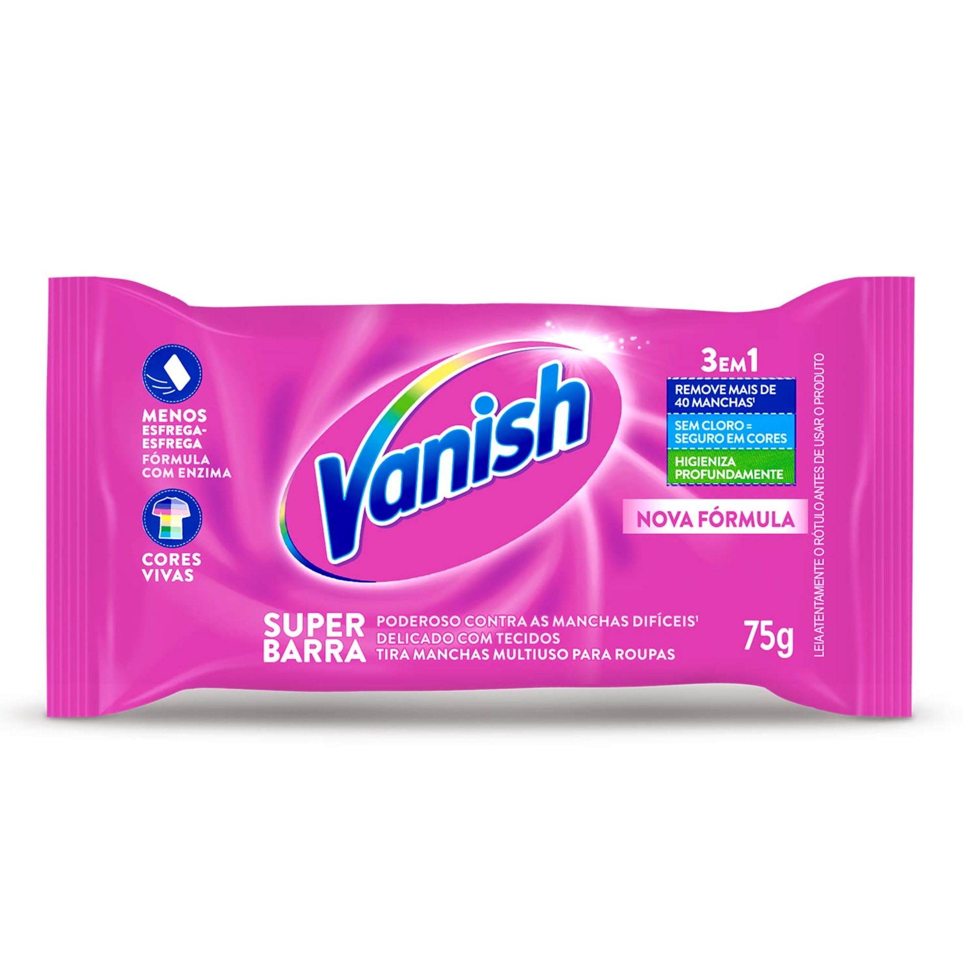 Tira Manchas Vanish 75g Pink em Barra