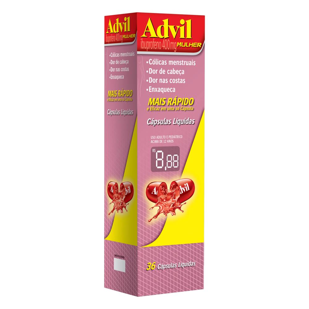 Advil Mulher 400mg Com 2 Comprimidos