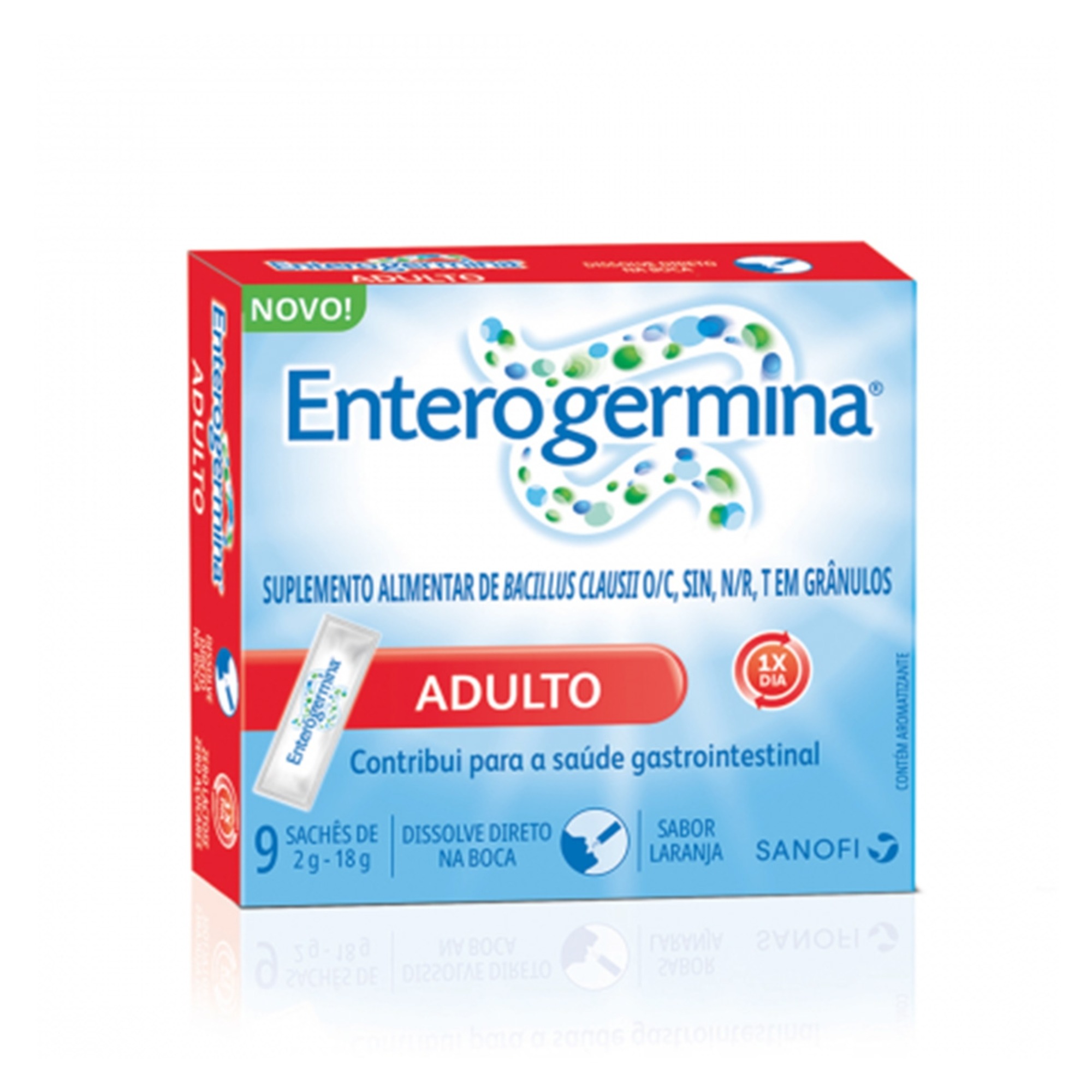 Enterogermina Adulto 2g Com 9 Sachês