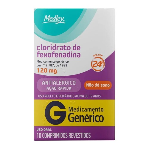 Fexofenadina 120Mg 10 Comprimidos Medley Generico