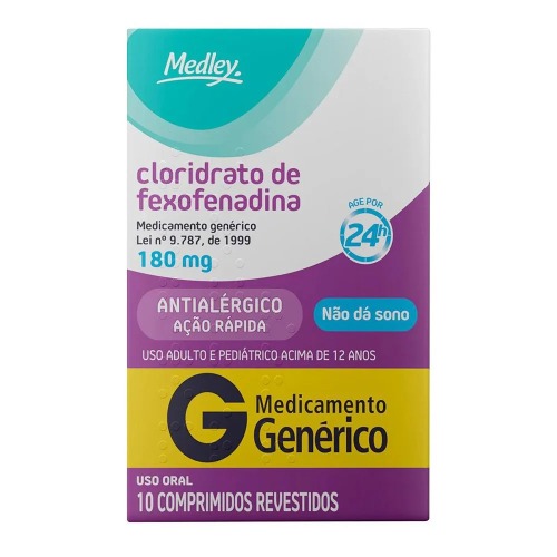 Fexofenadina 180Mg 10Cp Medley Gen