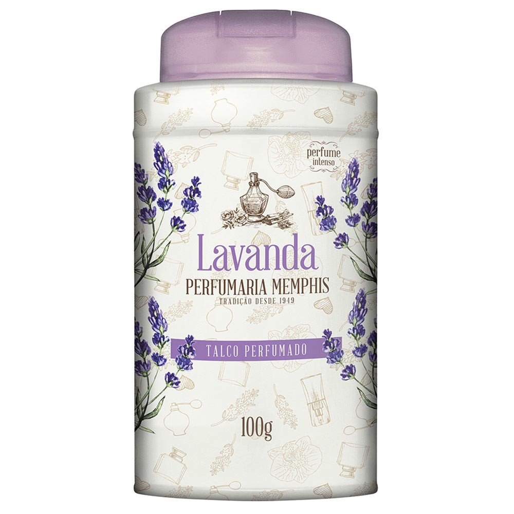 Talco Perfumado Memphis Lavanda 100g