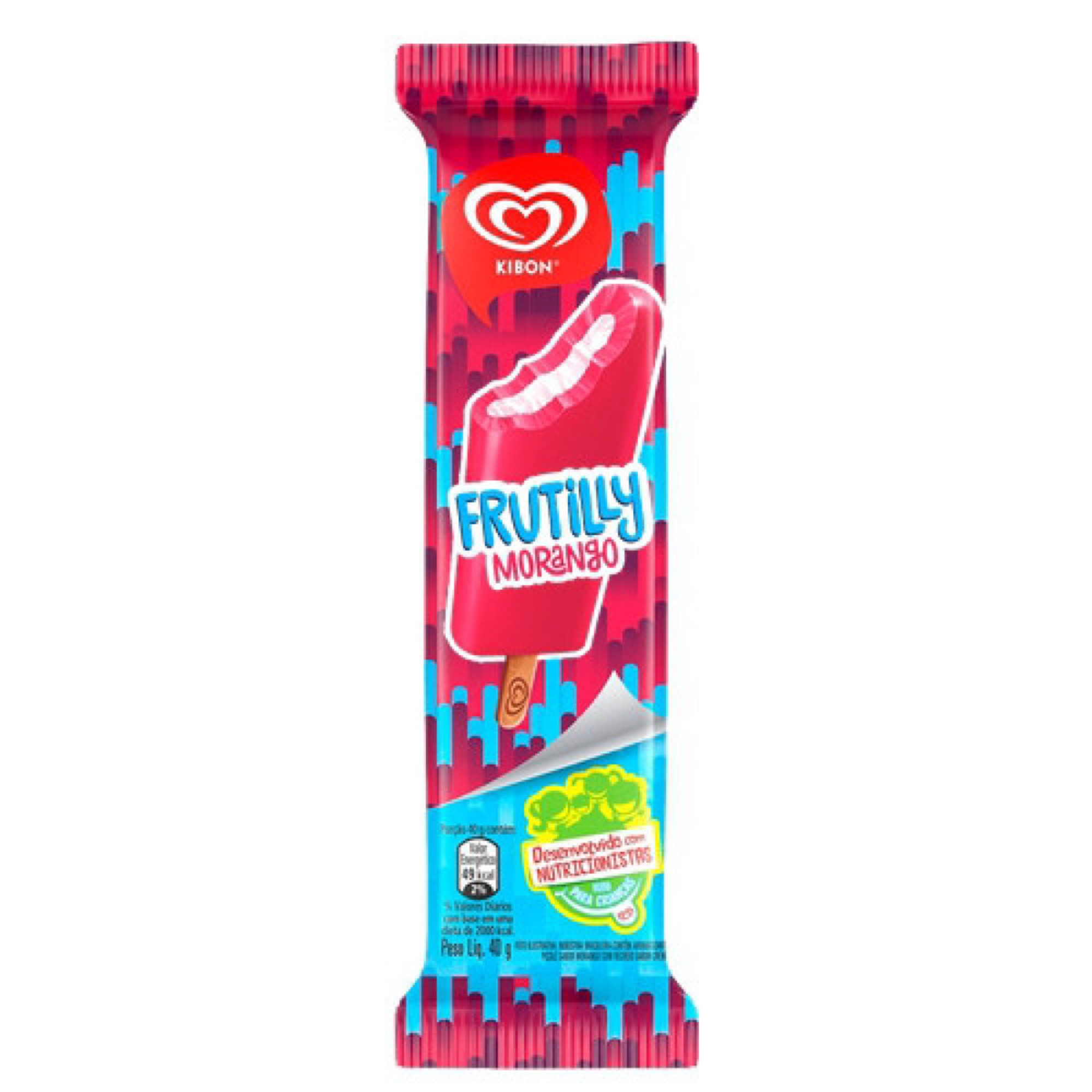 Kibon Picolé Frutilly Morango 54ml