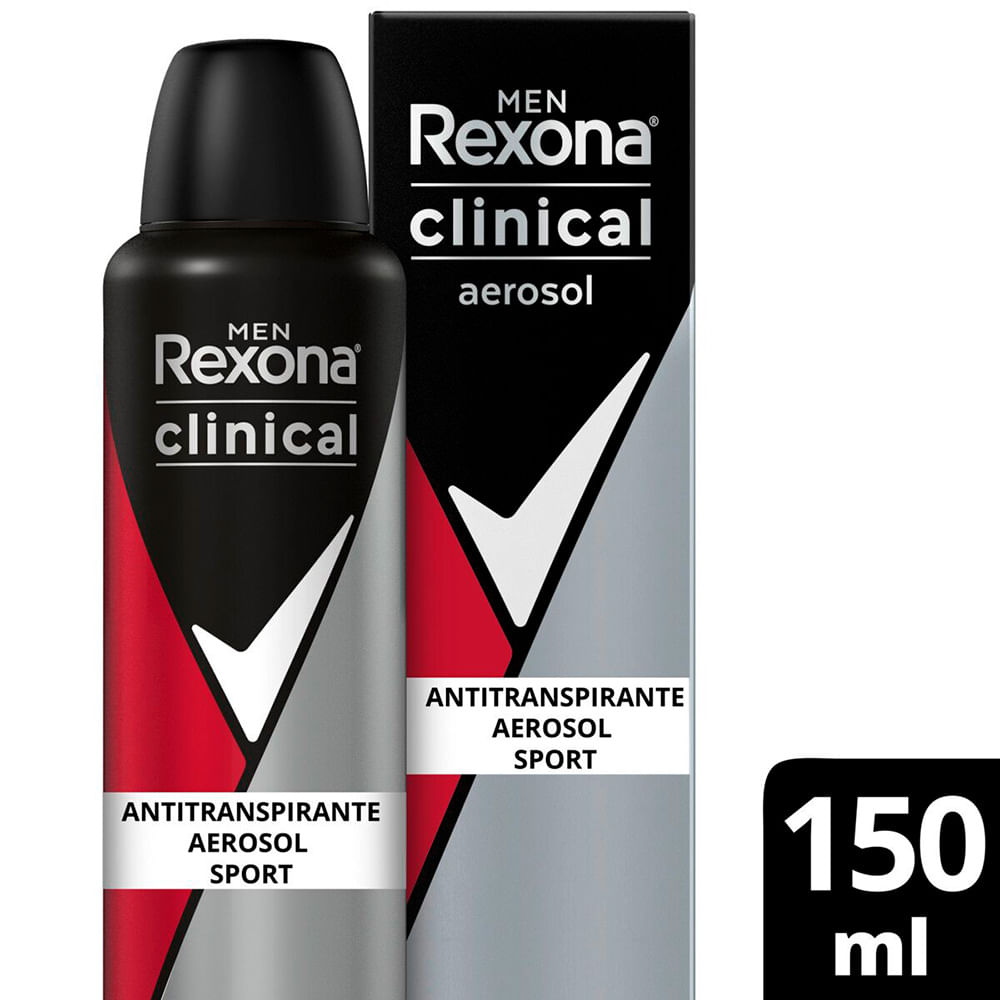Desodorante Rexona Clinical Men Sport Aerosol 150ml