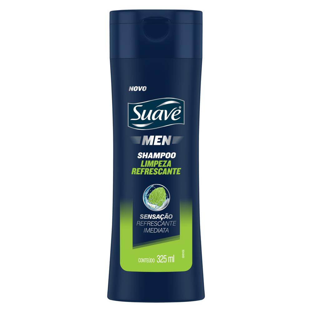 Shampoo Suave 325ml Men Limpeza Refrescante