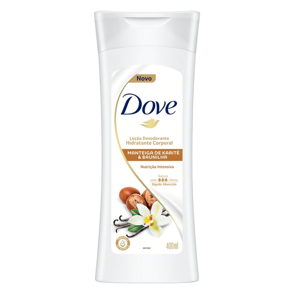 Hidratante Dove 400ml Karite e Baunilha