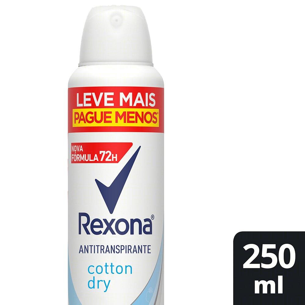 Desodorante Rexona Women Cotton Dry Aerosol 250ml