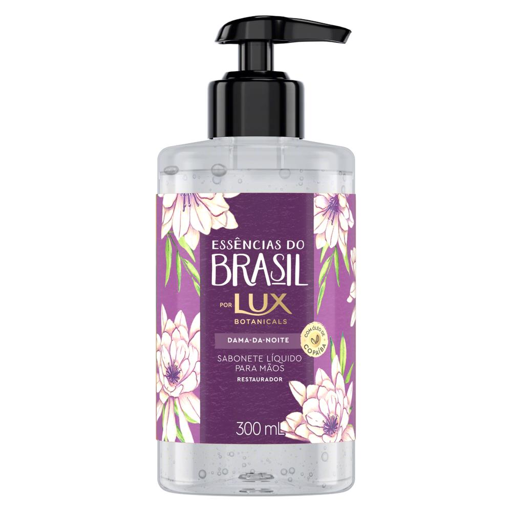 Sabonete Liquido Lux 300ml Essência Brasil Dama Da Noite Para Mãos