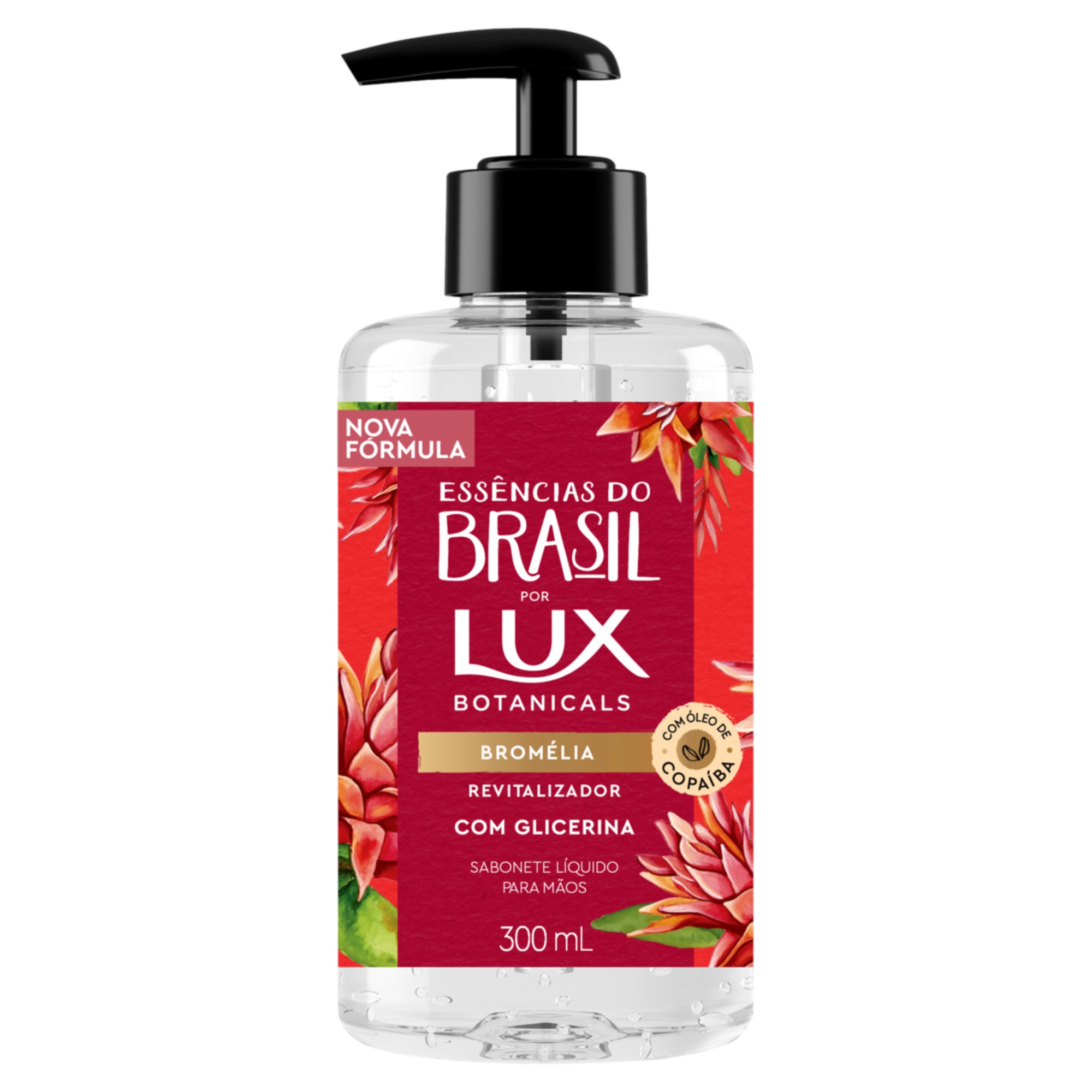 Sabonete Liquido Lux 300ml Mãos Essencia Brasil Bromelia