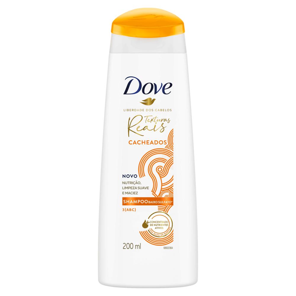 Shampoo Dove 200ml Cacheados Texturas Reais