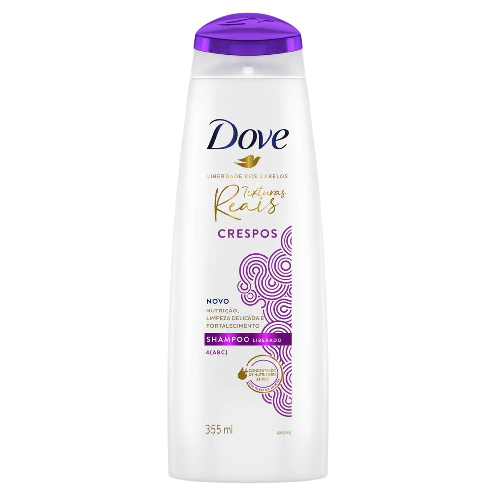 Shampoo Dove 355ml Crespos Texturas Reais