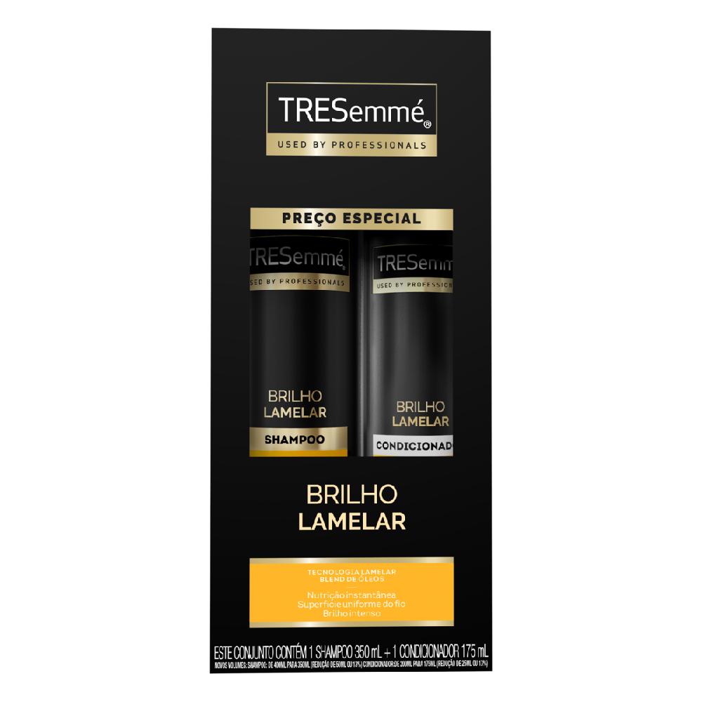 Kit Shampoo+Condicionador Tresemme 350/175ml Brilho Lamelar